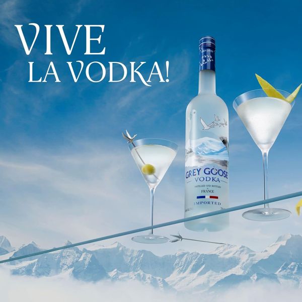 3. Grey Goose Vodka 70cl Grey Goose